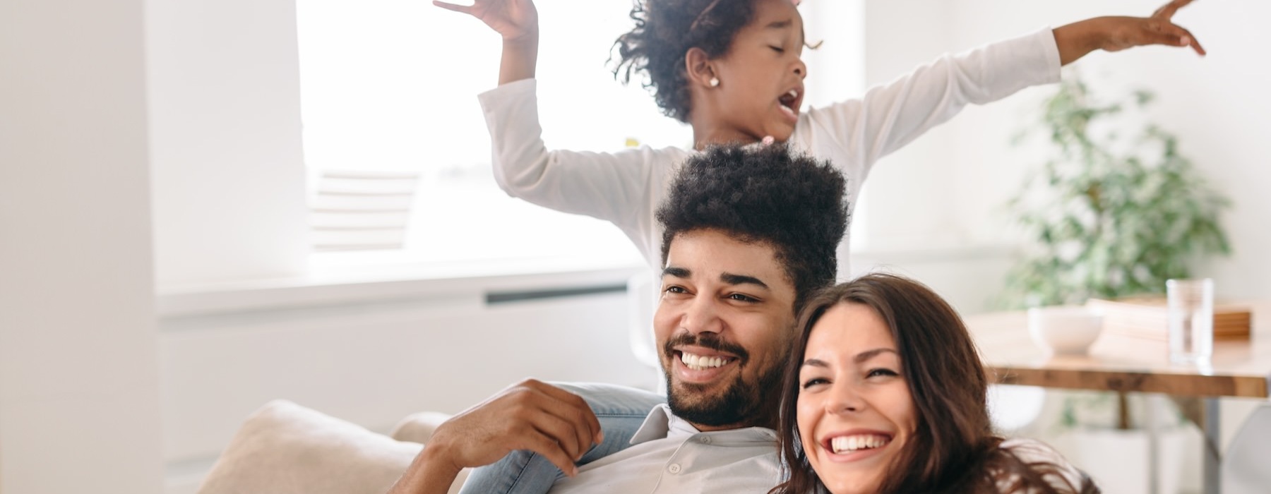 a group of people sitting on a couch